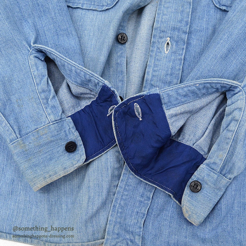 ~1960's FIVE BROTHER TYPE CPO DENIM SHIRT SELVEDGE ...