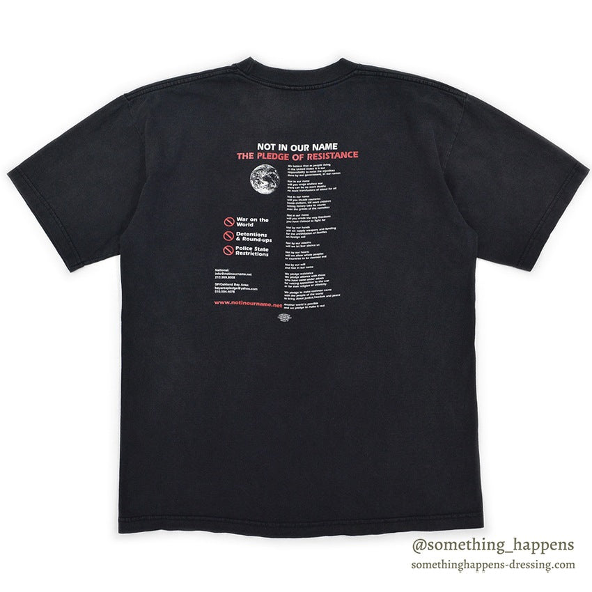 Y2K BAY SIDE Not In Our Name T-SHIRT...L