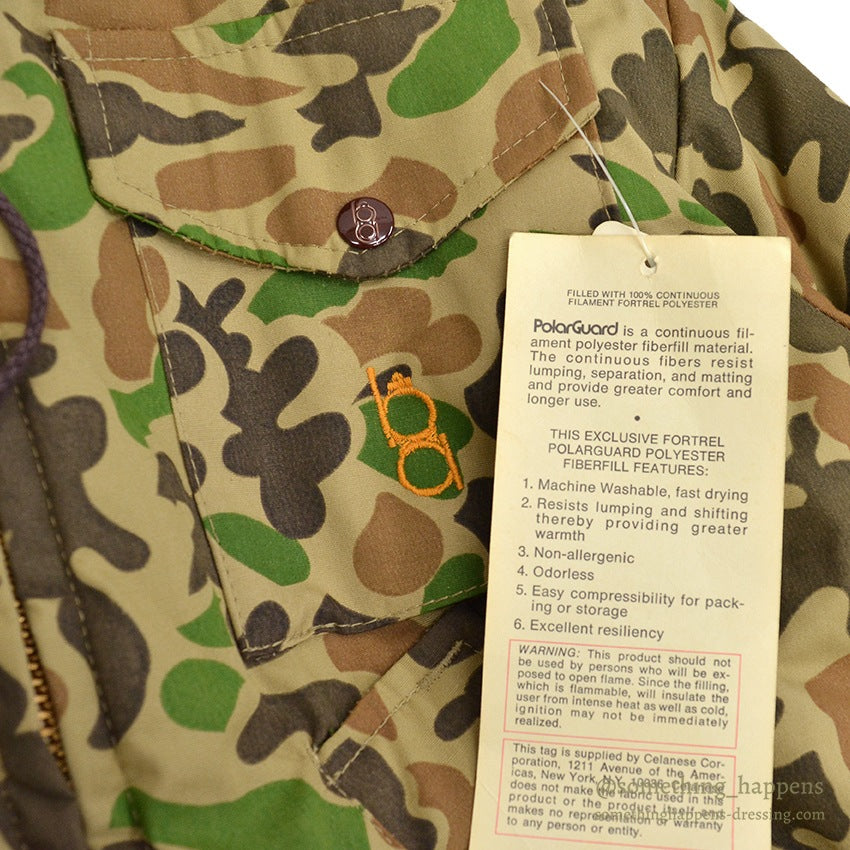 ~1970's DEADSTOCK BOB ALLEN DUCK HUNTER CAMO COAT ... S