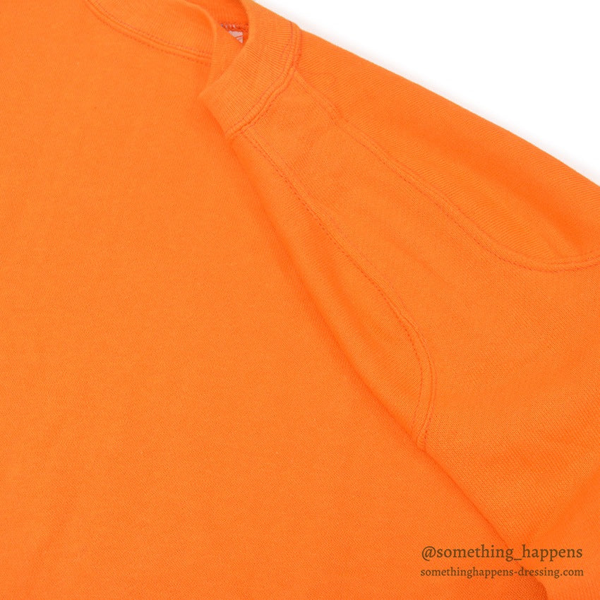 1960's DEADSTOCK BRENT ORANGE FREEDOM SLEEVE SWEAT SHIRT ... L