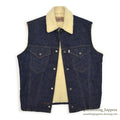 1960's LEVI'S 70579-0217 BIGE DENIM BOA VEST... 36