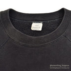 1960's PENNEY'S BLANK S/S SWEAT SHIRT / BLACK ... L