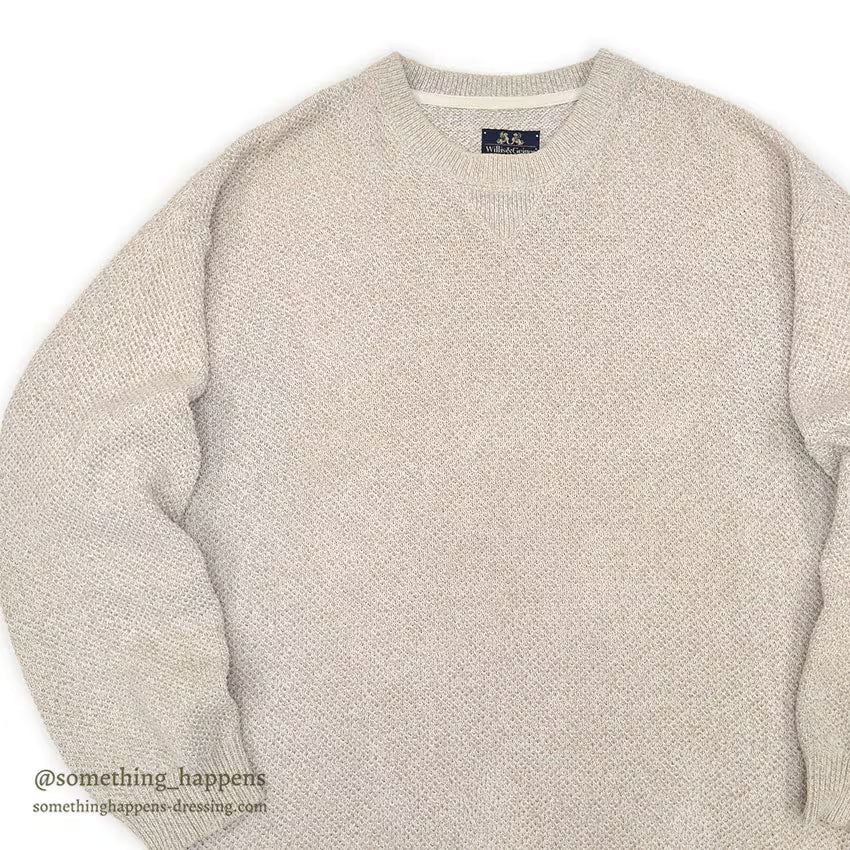 1990's WILLIS & GEIGER FRONT-V COTTON SWEATER ... M