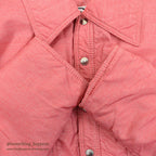 1970's~ BLACK BEAR PRIME GOOSE DOWN NYLON PUFFER JACKET / PINK ... M