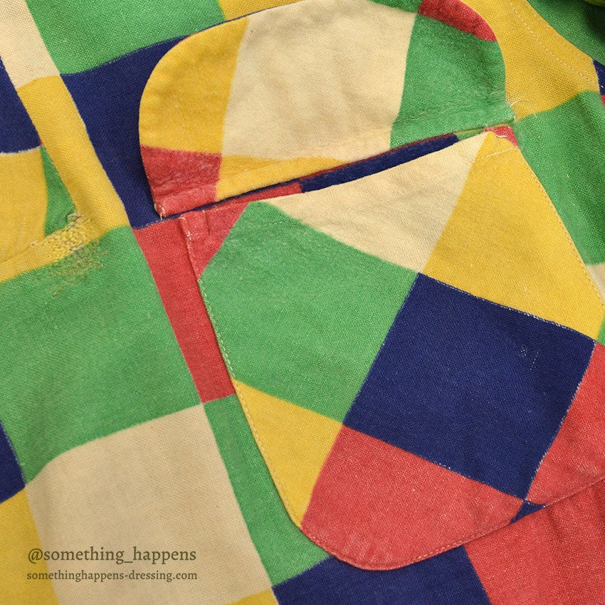 1950's Marlboro BIG TIMBER PRINT FLANNEL GAUCHO SHIRT / MULTI COLOR ... M