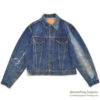 1960's LEVI'S 557XX DENIM JACKET / SUN FADED ... 44