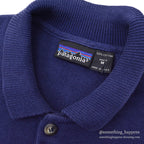 1980's PATAGONIA HEAVY WEIGHT COTTON POLO SWEATER...M