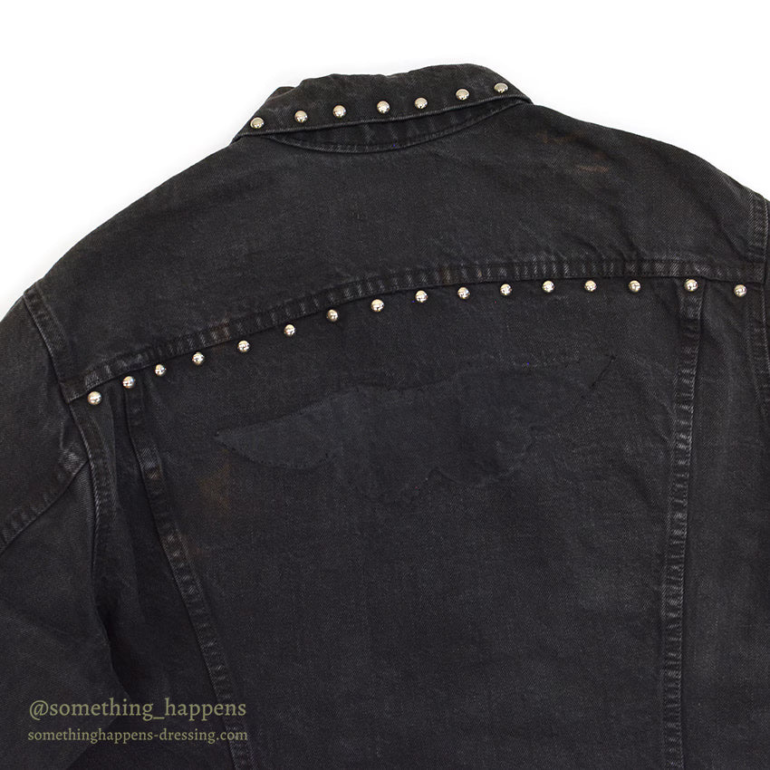 1960's LEVI'S 70505-0217 BIGE OVERDYED / BLACK WITH STUDS...
