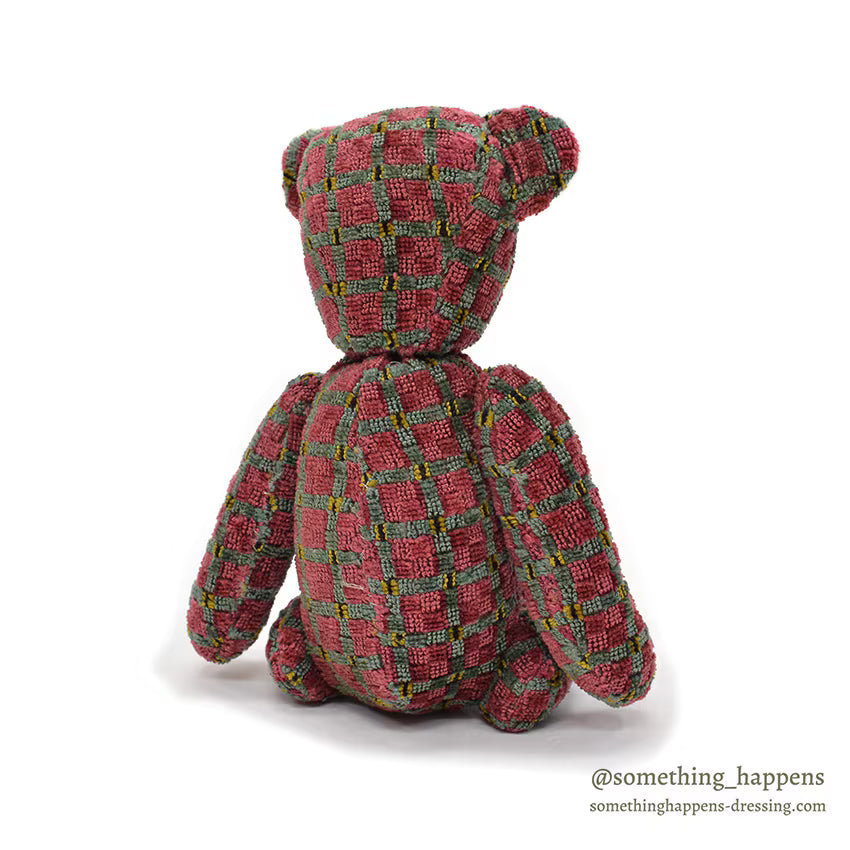 OLD QUILTED TEDDY BEAR / RARE...