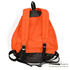 1970's EDDIE BAUER ORANGE NYLON/LEATHER RUCK SACK...