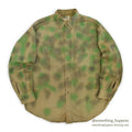 1960's DUBBLE WARE HAND PAINT CAMO SHIRT... 16 1/2