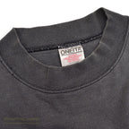 1990's ONEITA FADED BLACK L/S TEE / SUPER HEAVYWEIGHT ... XL