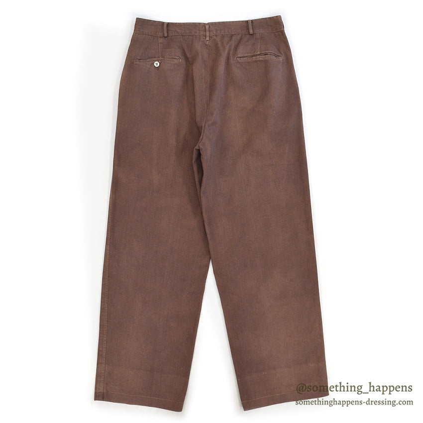 1960's OLD OVERDYED COTTON WORK PANTS... W32/L31