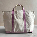 1980's LLBEAN BOAT AND TOTE / PINK... LARGE