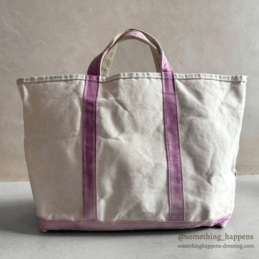 1980's LLBEAN BOAT AND TOTE / PINK... LARGE