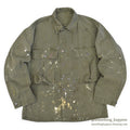 1940's USARMY WW2 M-43 HBT JACKET / PAINT SPLATTER...