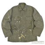 1940's USARMY WW2 M-43 HBT JACKET / PAINT SPLATTER...