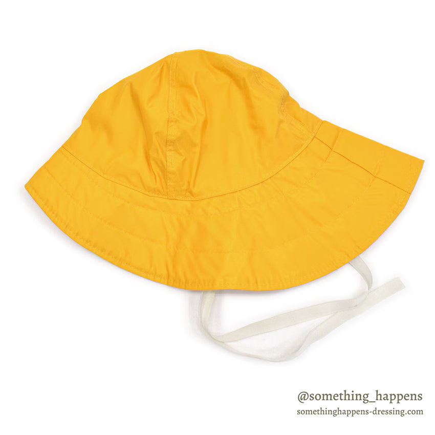 ~1970's DEADSTOCK LLBEAN RAIN HAT / YELLOW ... XL