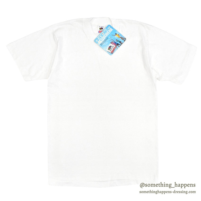1980's~ FRUIT OF THE LOOM WHITE BLANK T-SHIRT ... M
