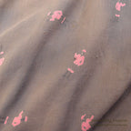 1950's GRAY/PINK JOCKEY PRINT S/S SHIRT ... M