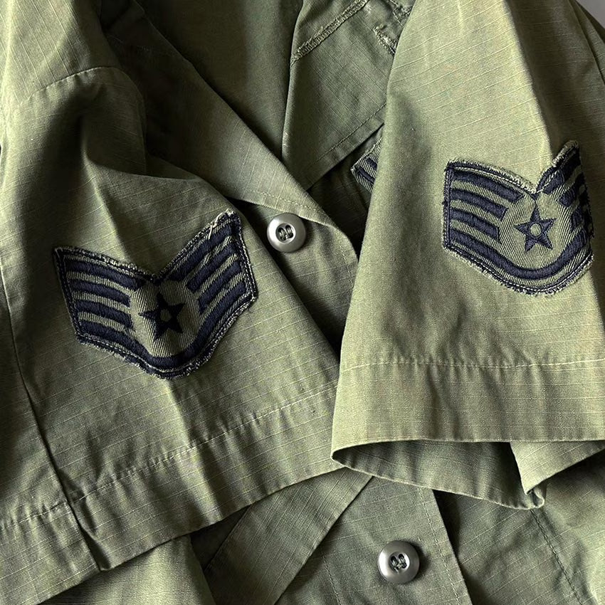 1960's USARMY JUNGLE FATIGUE JACKET / SHORT SLEEVE...MS