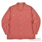 1950's LANELLA WEEKENDER RED/WHITE PLAID SHIRT ... ML