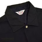 ~1960's BLACK RAYON GABARDINE SHIRT...L