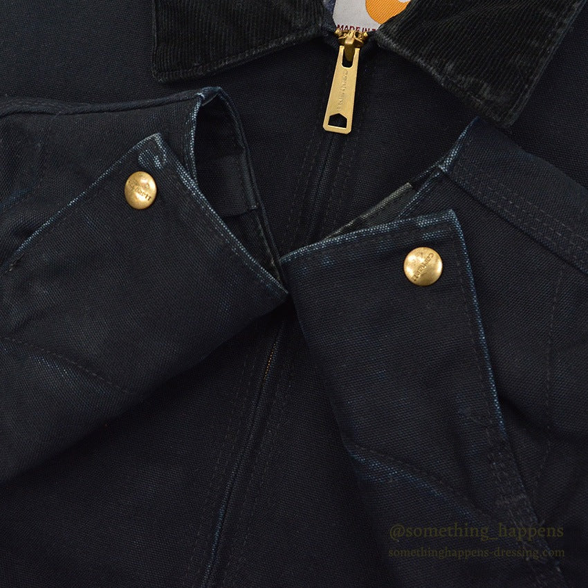 CARHARTT DETROIT JACKET / ALL BLACK...L