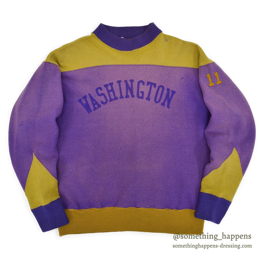 1930's BURGHARDT WOOL SWEAT SHIRT / HUGE SIZE ...