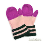 1960's HOME MADE HAND KNIT MITTENS 1...