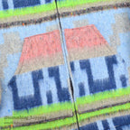 1980's MOLINA INDIAN DRAWIN GEOMETRIC ACRYLIC JACKET...L