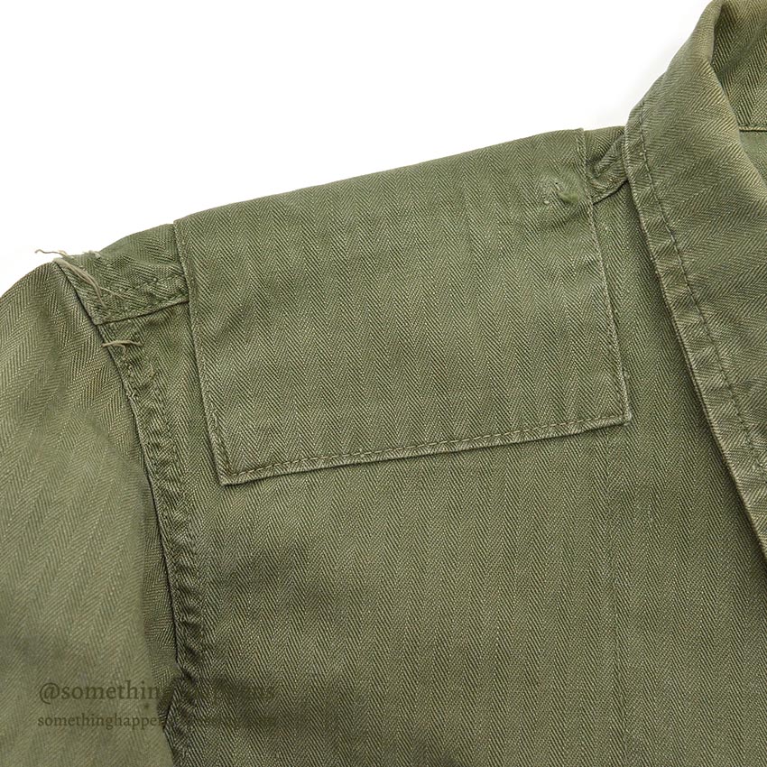 1940's BRITISH ARMY WW2 WAR AID HBT JACKET / US MADE...