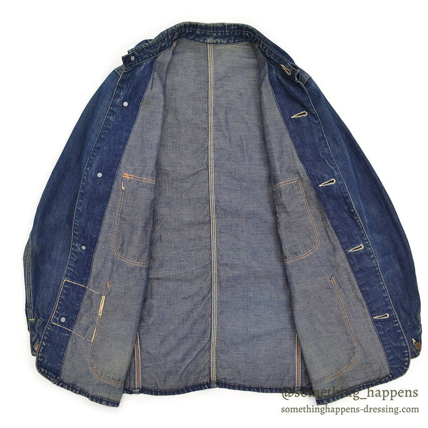 1940's~ UNKNOWN DENIM COVERALL  ...