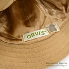 ORVIS BEIGE FLEECE BUCKET HAT...
