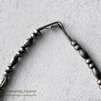 OLD NAVAJO NAJA SQUASH BLOSSOM SILVER BEADS NECKLACE ...