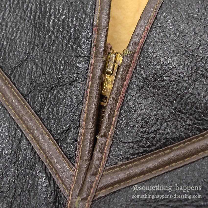 1960's POWR HOUSE SHEARLING WORK VEST...M