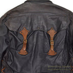 1960's~ EAST WEST MUSICAL INSTRUMENTS CO. LEATHER JACKET '' BACK PACK'' ...