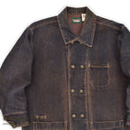 1990's DRIVER DOUBLE-BREASTED DENIM COVERALL...M