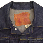 1940's DEADSTOCK FOREMOST BUCKLE BACK DENIM JACKET / LEATHER PATCH ... 36