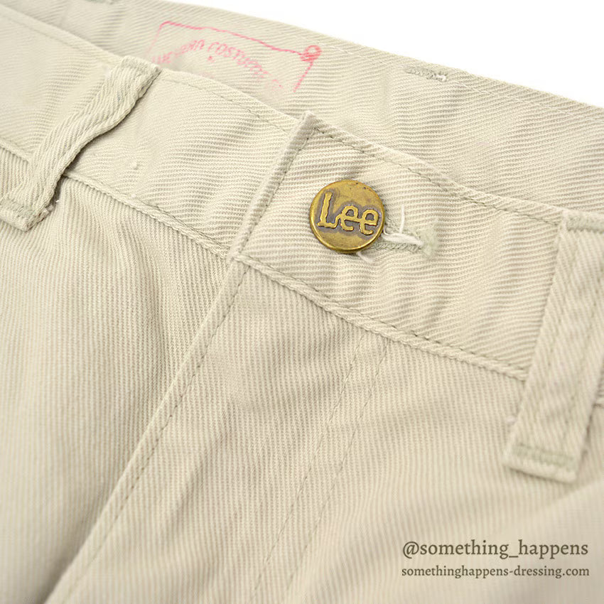 1960's~ Lee Leens ALL COTTON TWILL PANTS / ONLY WASHED ONCE ... W34/L34