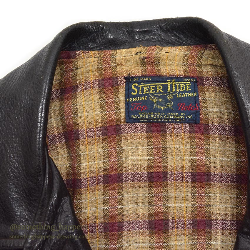1940's TOP NOTCH LEATHER SPORTS JACKET ... 42