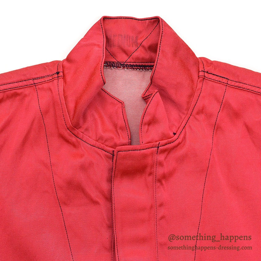 1960's U.S.NAVY JUMPER, IDENTIFICATION FLIGHT DECK SUMMER / RED ... M