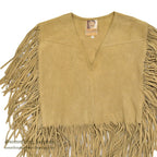 1970's GALLAGHERS SUEDE LEATHER FRINGE PONCHO...S