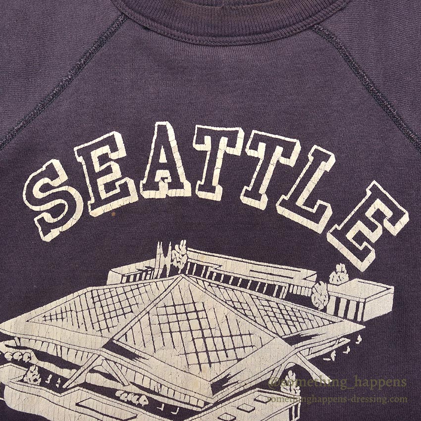 1960's SEATTLE WARLD'S FAIR SWEAT SHIRT / SLEEVES CUT OFF...