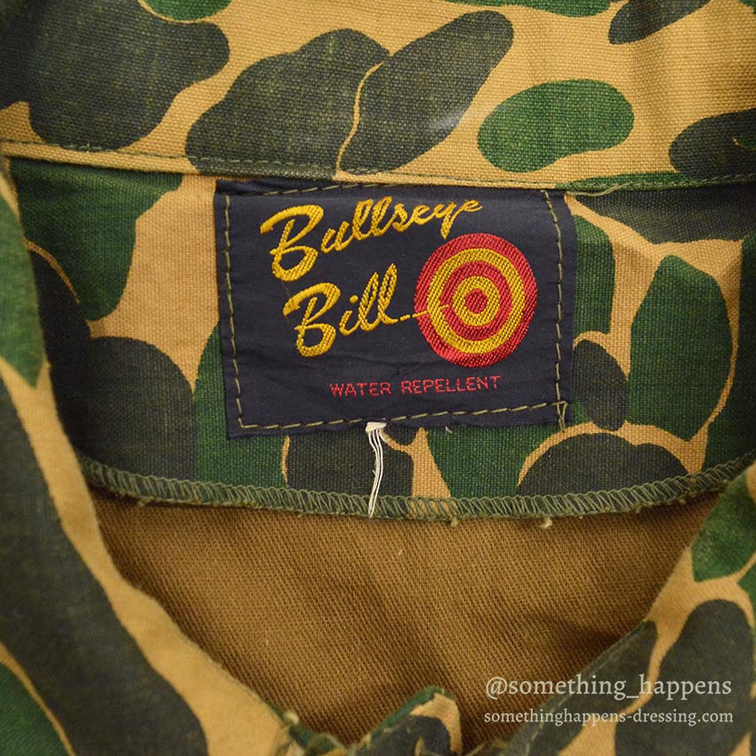 ~1960's BULLSEYE BILL CAMO HUNTING JACKET...