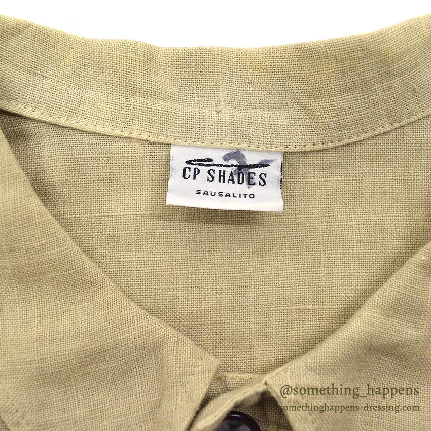 CP SHADES LINEN WORK JACKET / TAN ... L