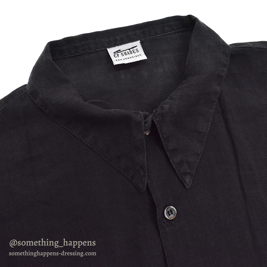 1990's CP SHADES LINEN JACKET / BLACK...M