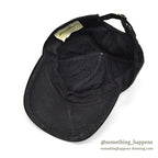 1990's EDDIE BAUER QUILTED CORDUROY CAP / BLACK...