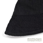 1980's~ EDDIE BAUER CORDUROY HAT / BLACK...