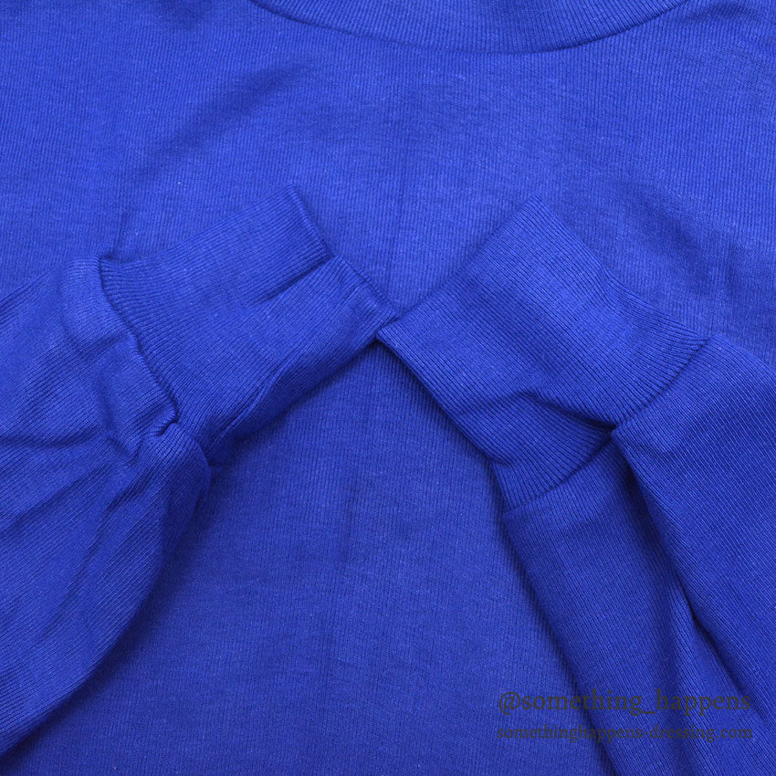 1970's DEADSTOCK USNAVY FLIGHT DECK CREW JERSEY / BLUE ... L